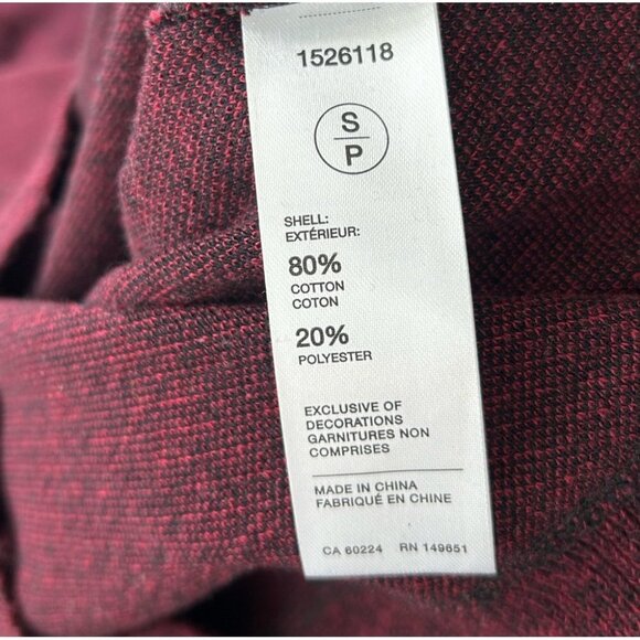 Robert Graham Burgundy 1/4 Zip Pullover Sweater - Picture 5 of 8